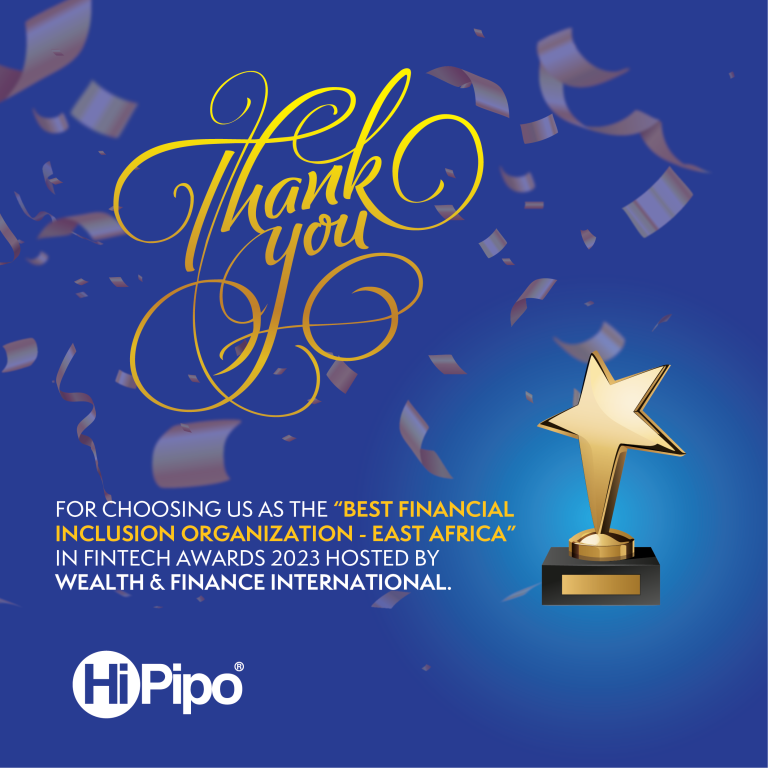 HiPipo Secures Best Financial Inclusion Organisation Award for the Second Year: Strengthening Commitment to Fintech Innovation and Inclusivity in East Africa.
